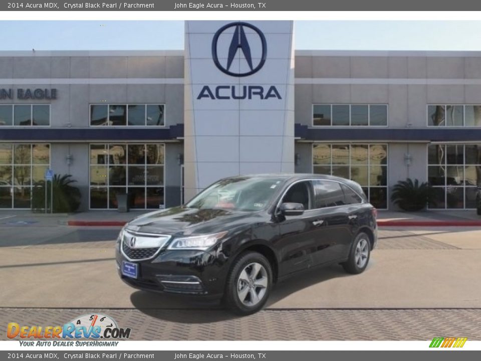 2014 Acura MDX Crystal Black Pearl / Parchment Photo #4