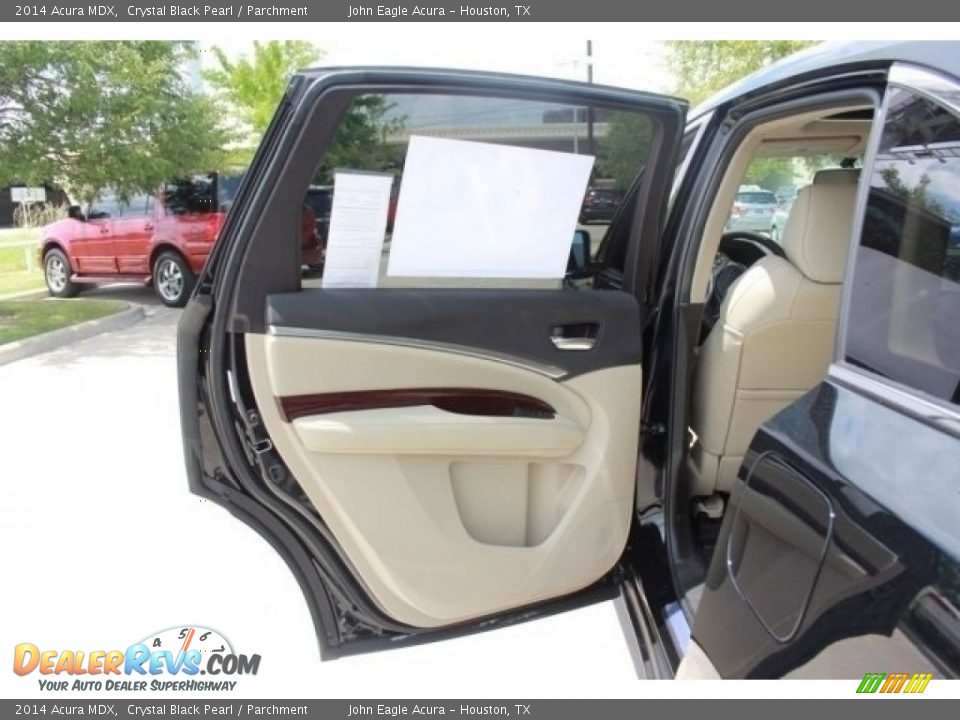 2014 Acura MDX Crystal Black Pearl / Parchment Photo #14