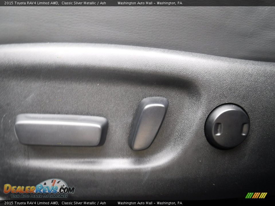 2015 Toyota RAV4 Limited AWD Classic Silver Metallic / Ash Photo #18