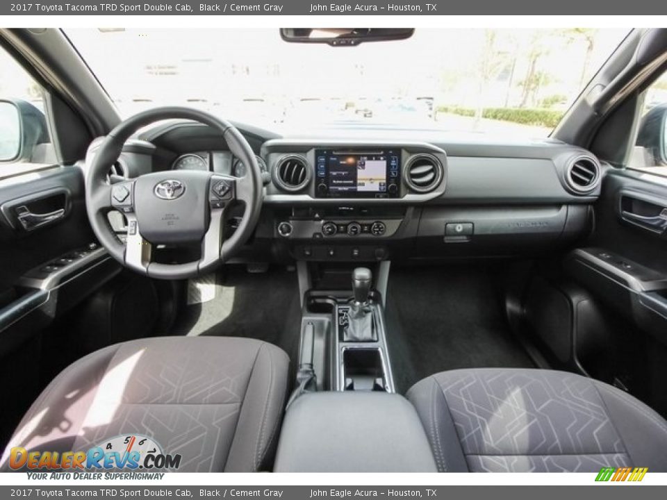 Cement Gray Interior - 2017 Toyota Tacoma TRD Sport Double Cab Photo #9