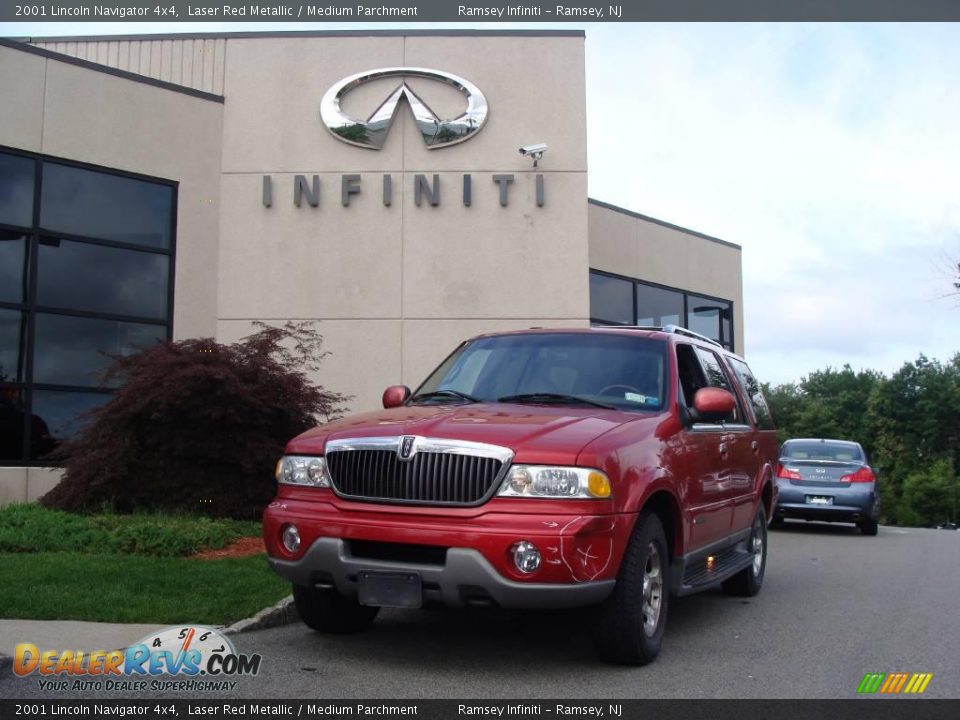 2001 Lincoln Navigator 4x4 Laser Red Metallic / Medium Parchment Photo #1