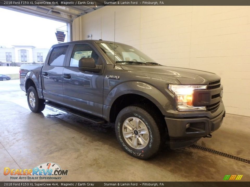 2018 Ford F150 XL SuperCrew 4x4 Magnetic / Earth Gray Photo #1