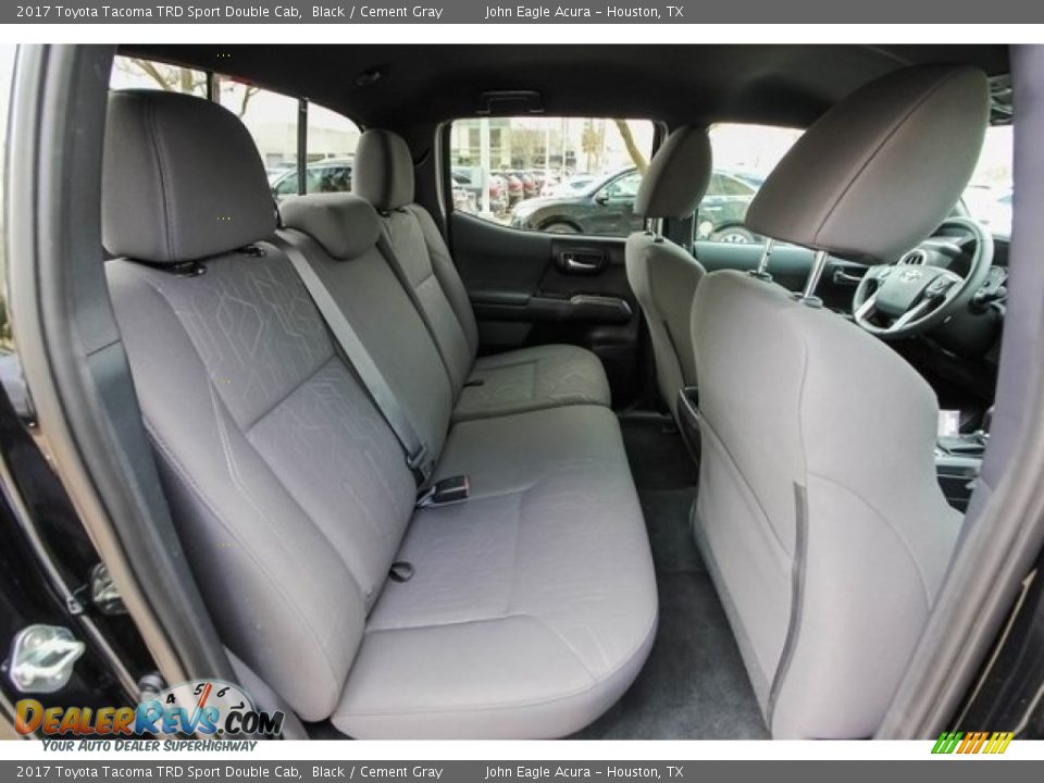 Rear Seat of 2017 Toyota Tacoma TRD Sport Double Cab Photo #23