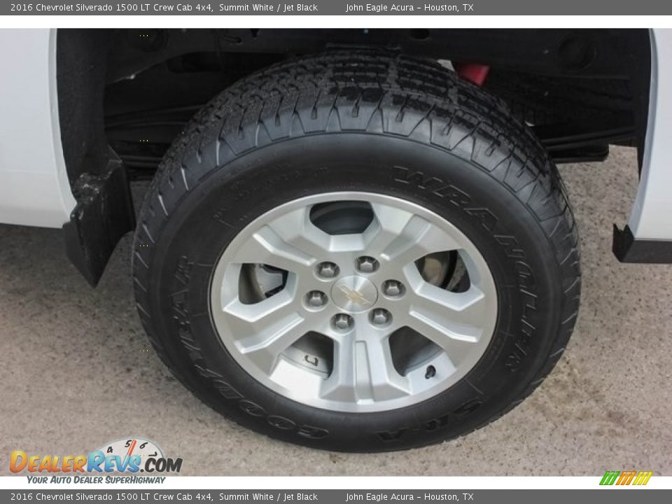 2016 Chevrolet Silverado 1500 LT Crew Cab 4x4 Summit White / Jet Black Photo #13