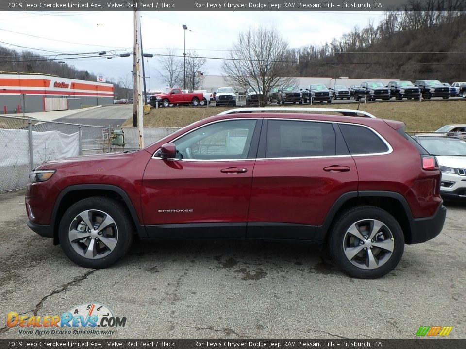 Velvet Red Pearl 2019 Jeep Cherokee Limited 4x4 Photo #2