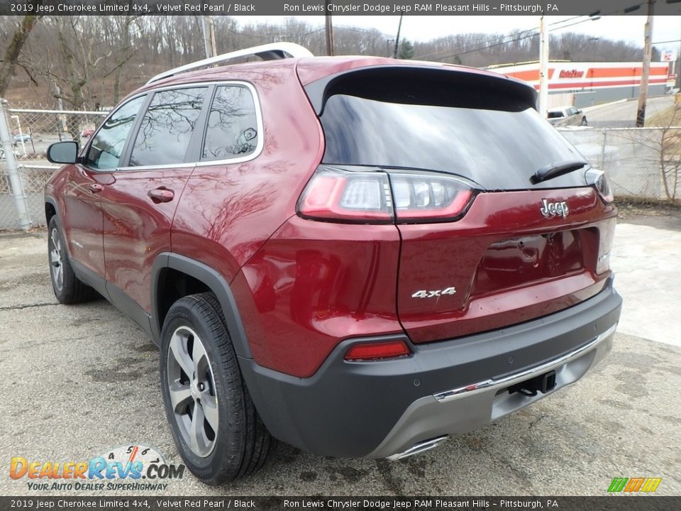 2019 Jeep Cherokee Limited 4x4 Velvet Red Pearl / Black Photo #3