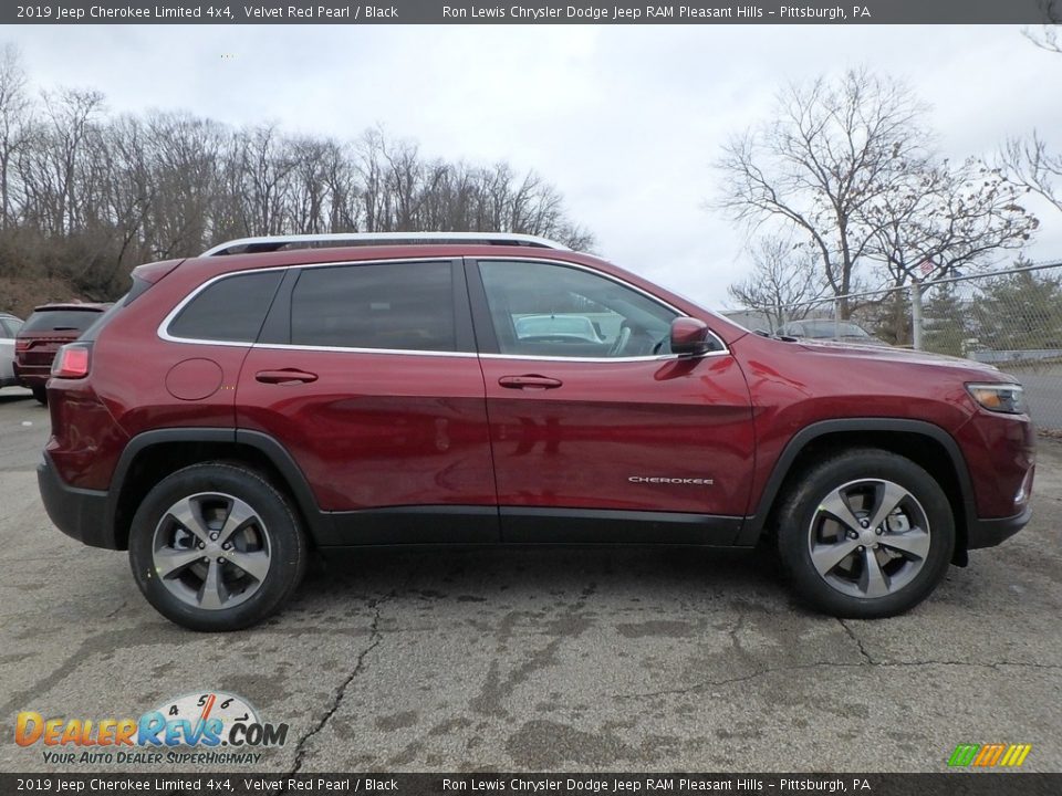 Velvet Red Pearl 2019 Jeep Cherokee Limited 4x4 Photo #6