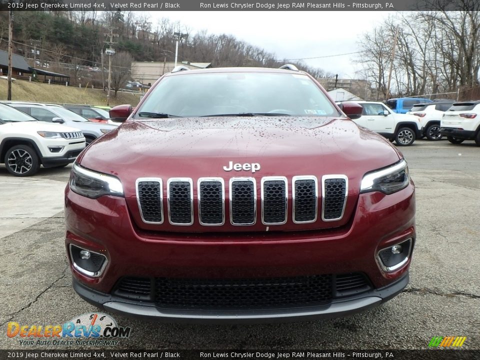 2019 Jeep Cherokee Limited 4x4 Velvet Red Pearl / Black Photo #8