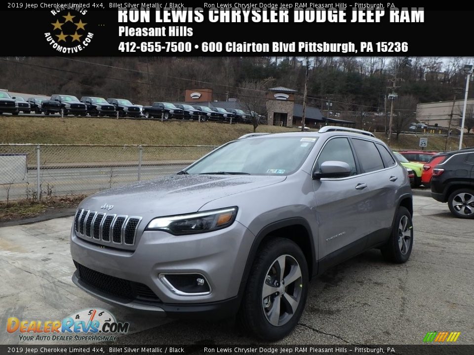 2019 Jeep Cherokee Limited 4x4 Billet Silver Metallic / Black Photo #1