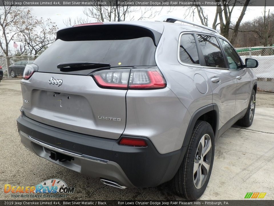 2019 Jeep Cherokee Limited 4x4 Billet Silver Metallic / Black Photo #5