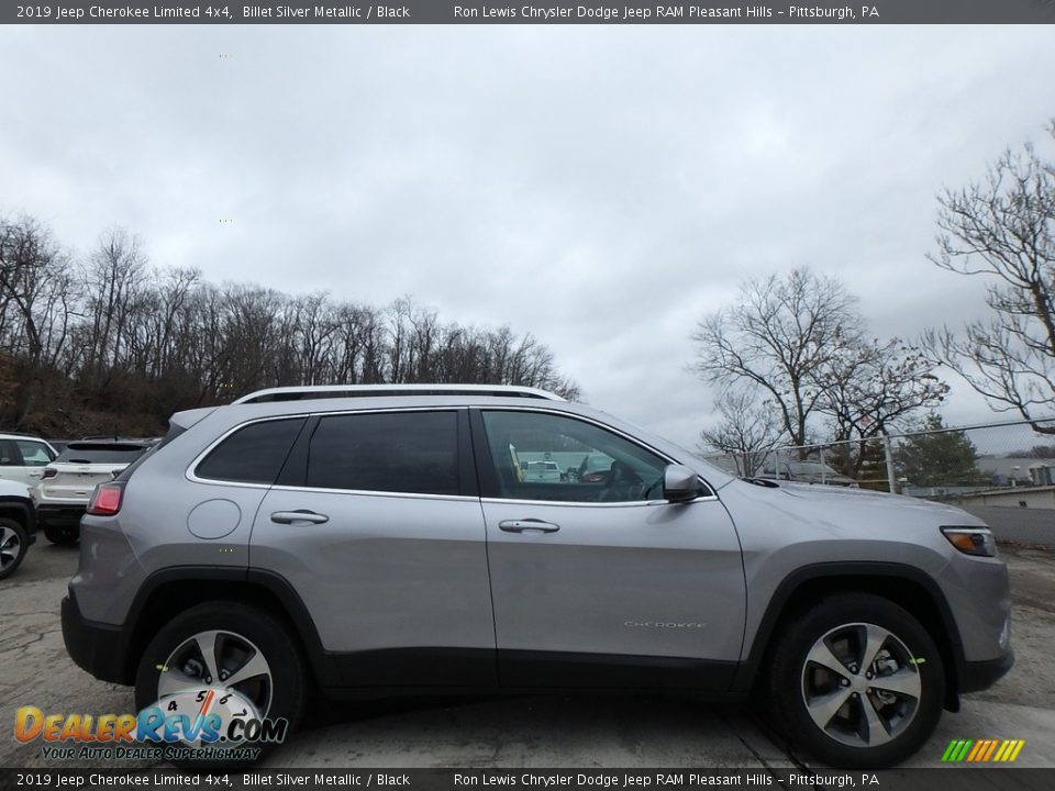2019 Jeep Cherokee Limited 4x4 Billet Silver Metallic / Black Photo #6
