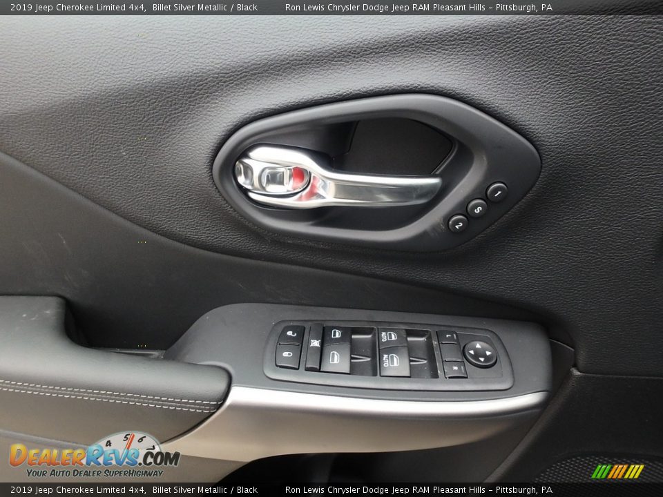 2019 Jeep Cherokee Limited 4x4 Billet Silver Metallic / Black Photo #13