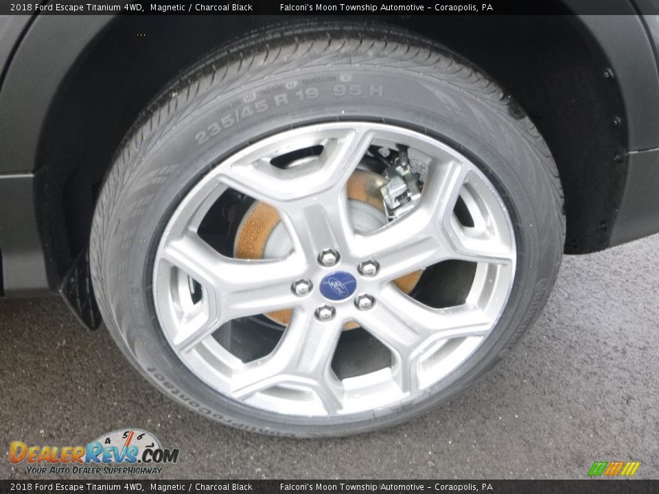2018 Ford Escape Titanium 4WD Magnetic / Charcoal Black Photo #7