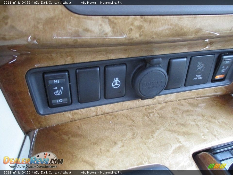 2011 Infiniti QX 56 4WD Dark Currant / Wheat Photo #18
