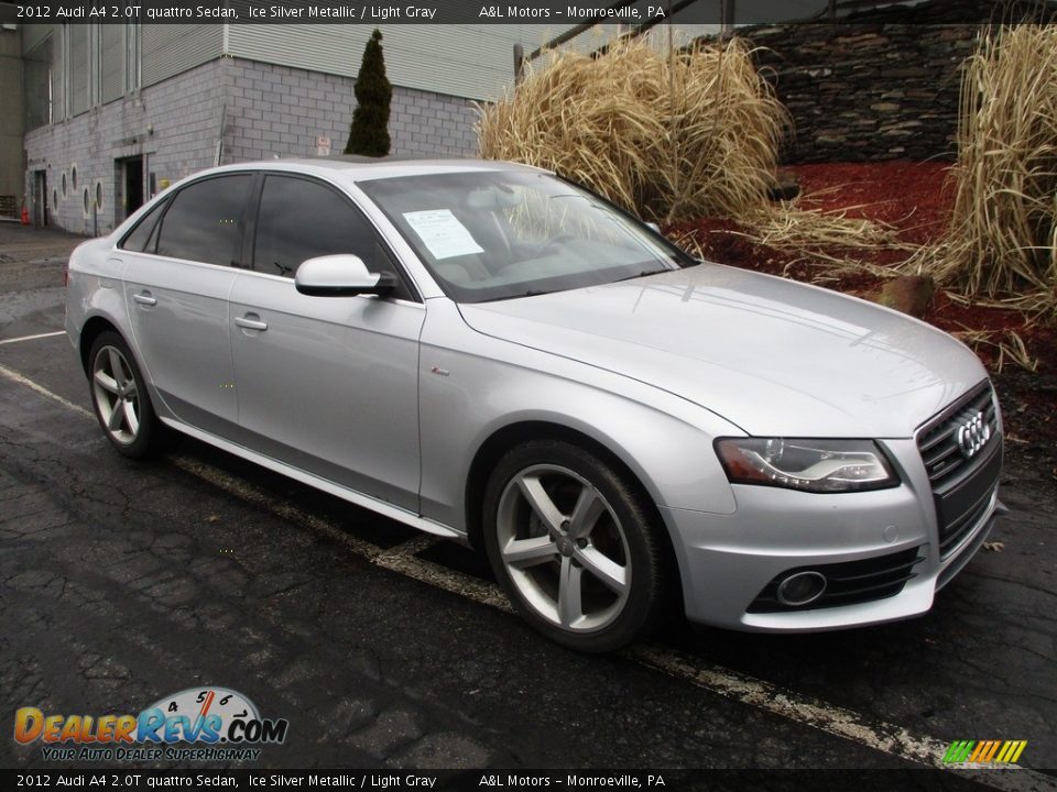 2012 Audi A4 2.0T quattro Sedan Ice Silver Metallic / Light Gray Photo #1