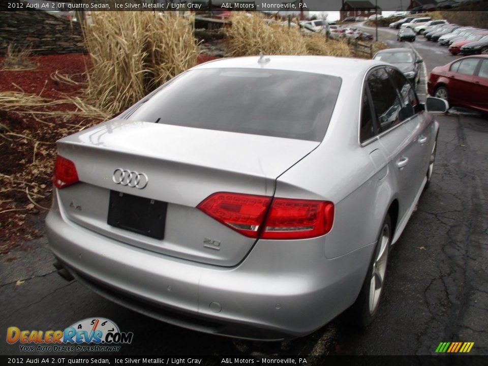 2012 Audi A4 2.0T quattro Sedan Ice Silver Metallic / Light Gray Photo #3