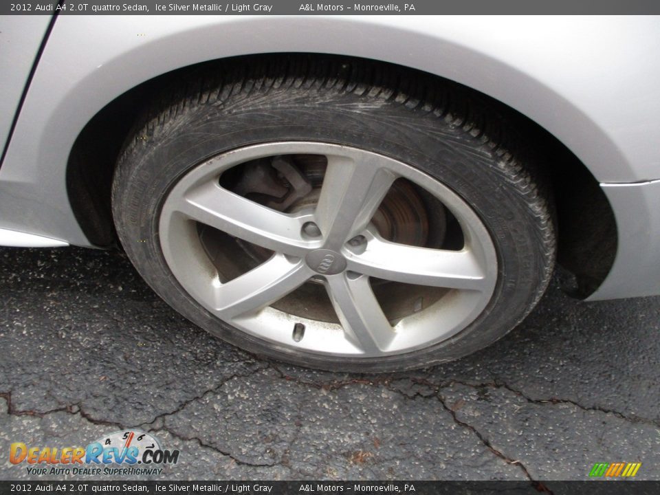 2012 Audi A4 2.0T quattro Sedan Ice Silver Metallic / Light Gray Photo #6
