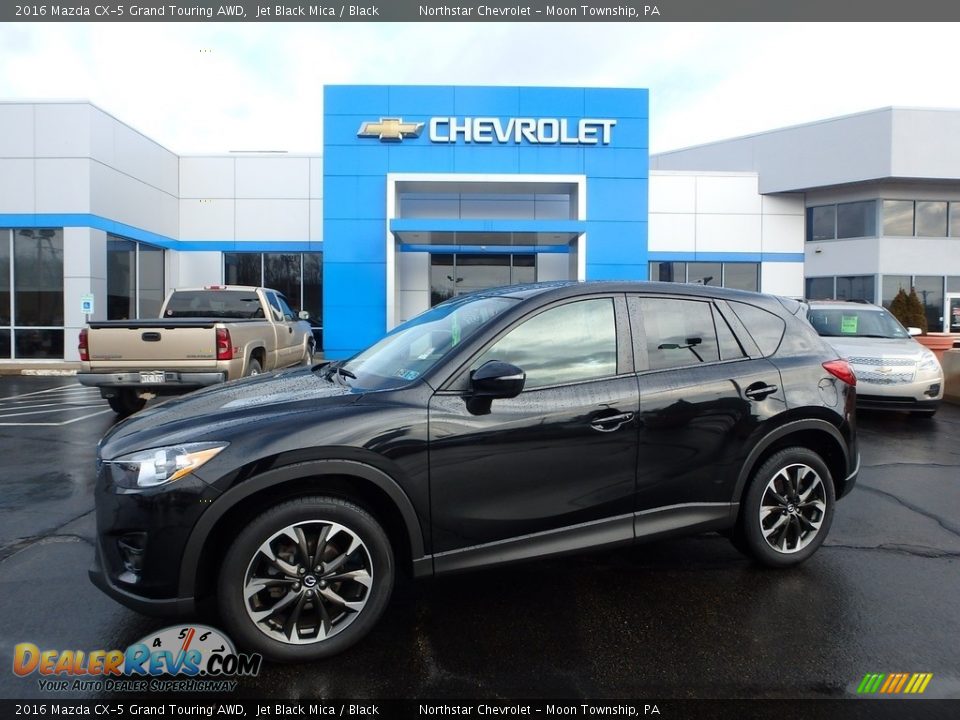 2016 Mazda CX-5 Grand Touring AWD Jet Black Mica / Black Photo #1