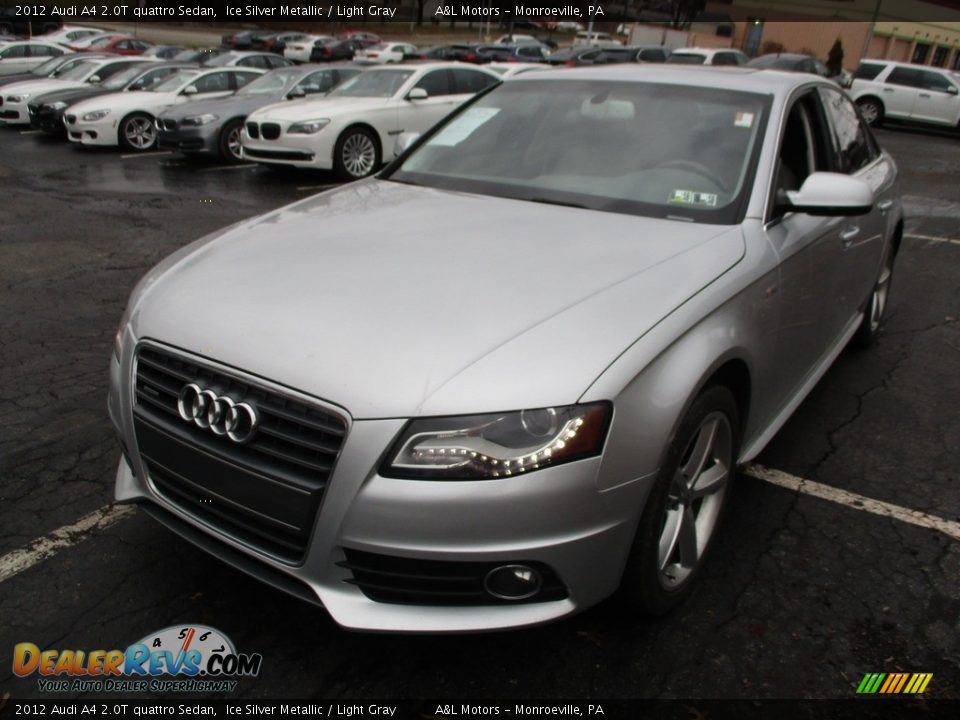 2012 Audi A4 2.0T quattro Sedan Ice Silver Metallic / Light Gray Photo #7