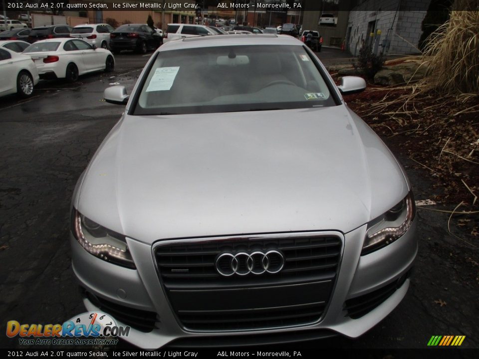 2012 Audi A4 2.0T quattro Sedan Ice Silver Metallic / Light Gray Photo #8