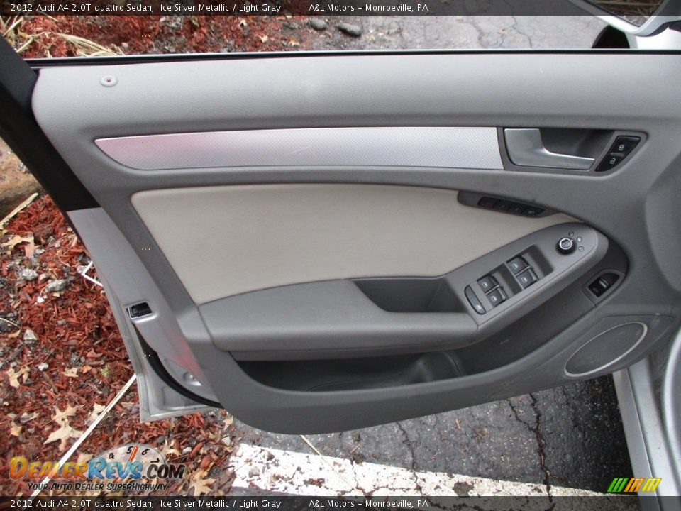 2012 Audi A4 2.0T quattro Sedan Ice Silver Metallic / Light Gray Photo #10