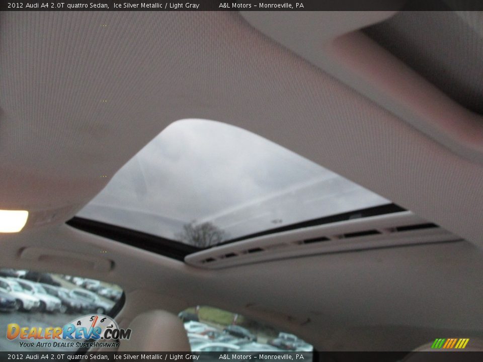 2012 Audi A4 2.0T quattro Sedan Ice Silver Metallic / Light Gray Photo #11