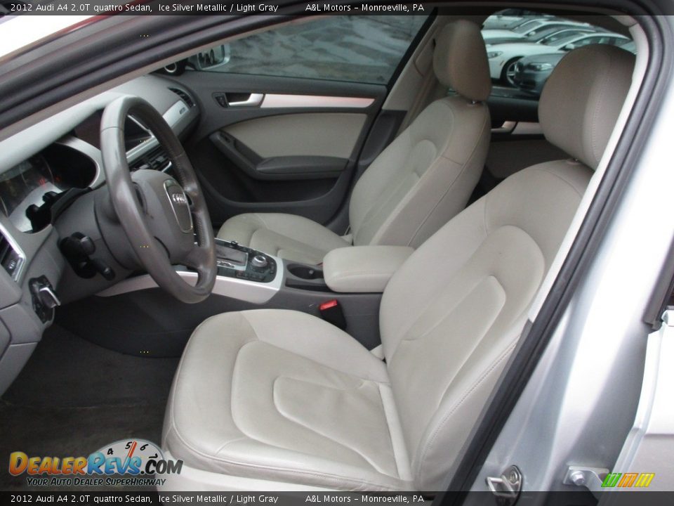 2012 Audi A4 2.0T quattro Sedan Ice Silver Metallic / Light Gray Photo #12