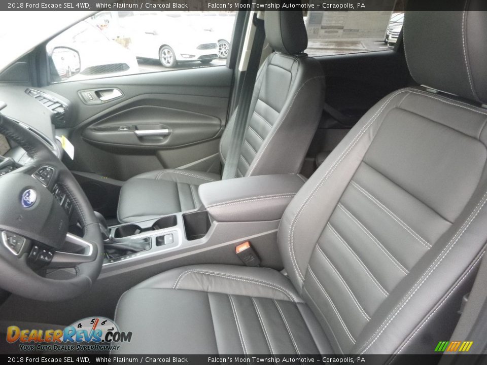 2018 Ford Escape SEL 4WD White Platinum / Charcoal Black Photo #11