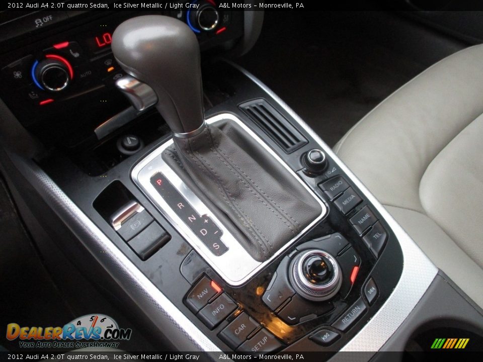 2012 Audi A4 2.0T quattro Sedan Ice Silver Metallic / Light Gray Photo #15