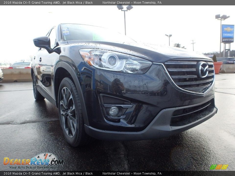 2016 Mazda CX-5 Grand Touring AWD Jet Black Mica / Black Photo #12