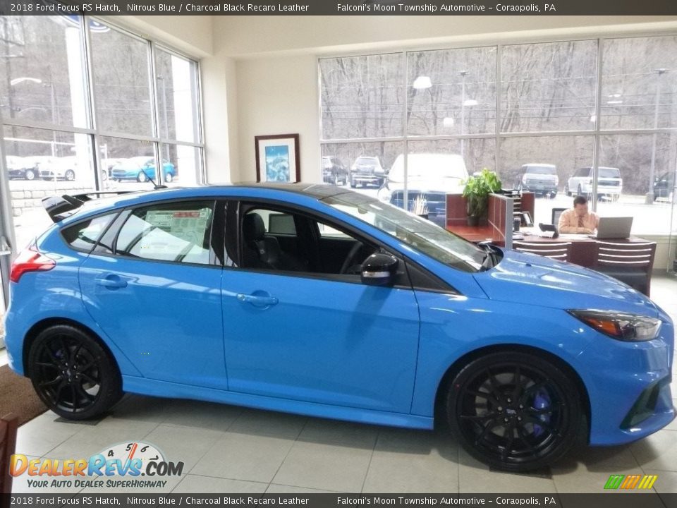 2018 Ford Focus RS Hatch Nitrous Blue / Charcoal Black Recaro Leather Photo #1