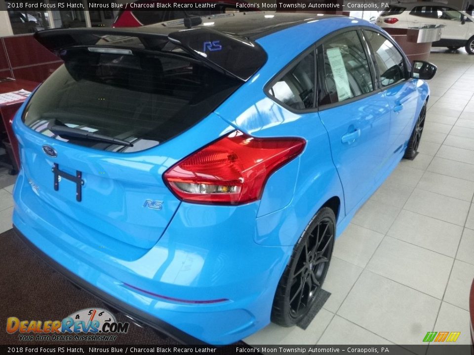 2018 Ford Focus RS Hatch Nitrous Blue / Charcoal Black Recaro Leather Photo #3