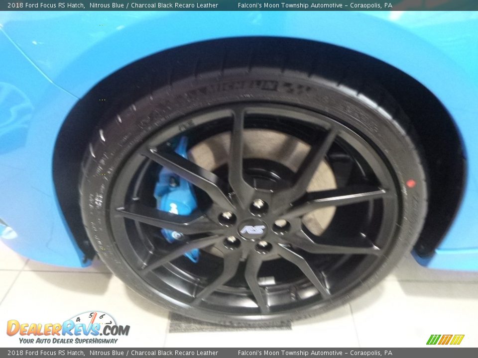 2018 Ford Focus RS Hatch Nitrous Blue / Charcoal Black Recaro Leather Photo #6