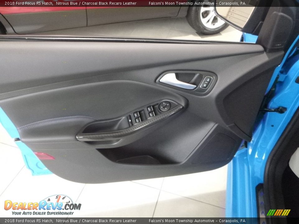 2018 Ford Focus RS Hatch Nitrous Blue / Charcoal Black Recaro Leather Photo #9