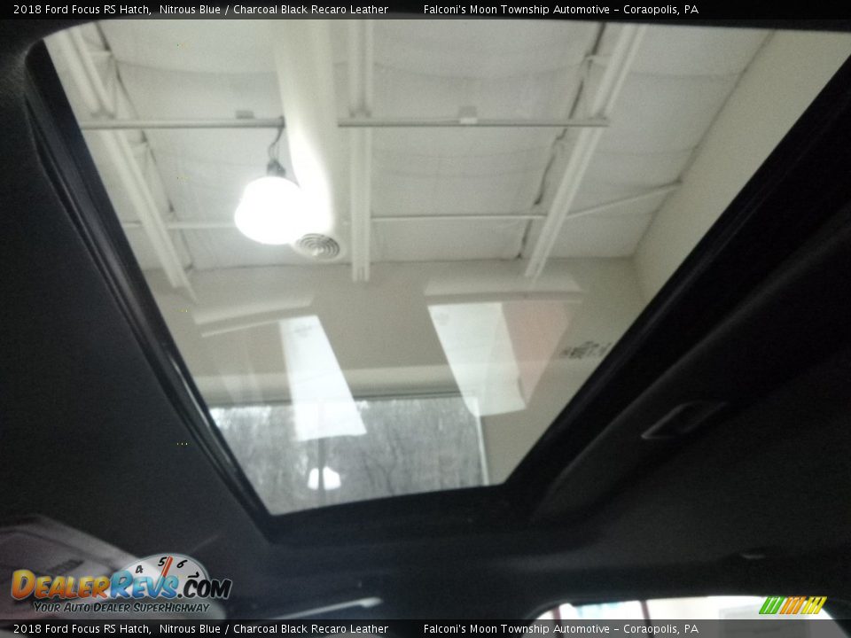 2018 Ford Focus RS Hatch Nitrous Blue / Charcoal Black Recaro Leather Photo #12