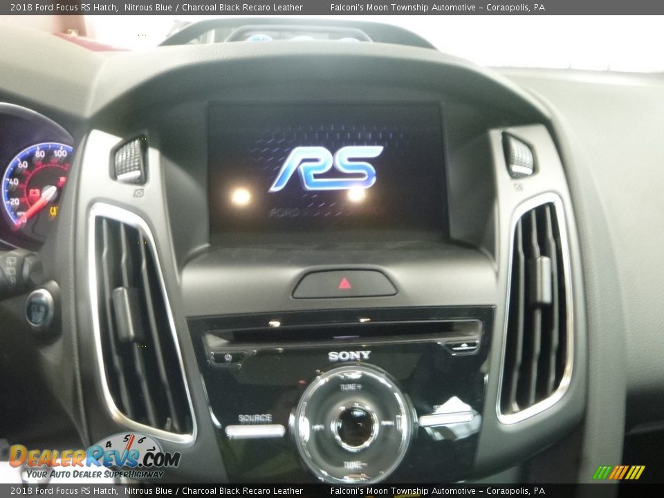 2018 Ford Focus RS Hatch Nitrous Blue / Charcoal Black Recaro Leather Photo #13