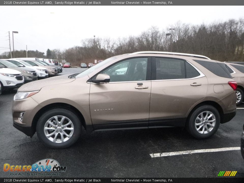 2018 Chevrolet Equinox LT AWD Sandy Ridge Metallic / Jet Black Photo #2