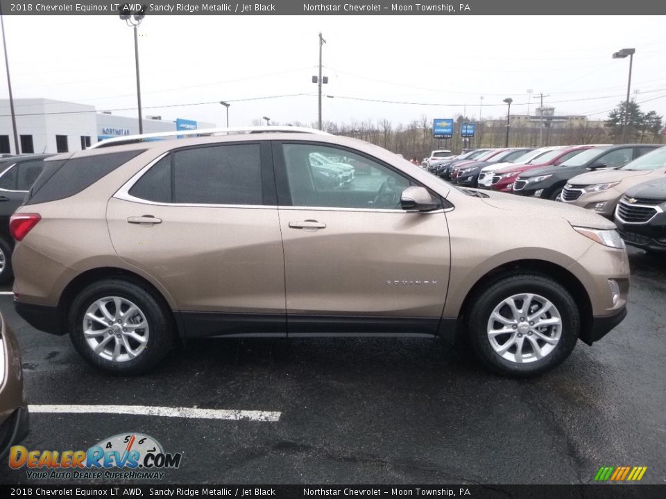 2018 Chevrolet Equinox LT AWD Sandy Ridge Metallic / Jet Black Photo #6