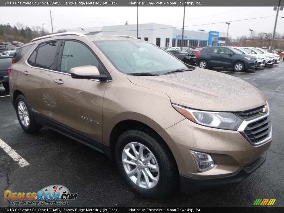 2018 Chevrolet Equinox LT AWD Sandy Ridge Metallic / Jet Black Photo #7