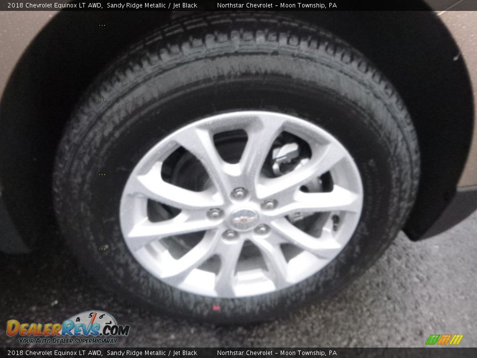 2018 Chevrolet Equinox LT AWD Sandy Ridge Metallic / Jet Black Photo #9