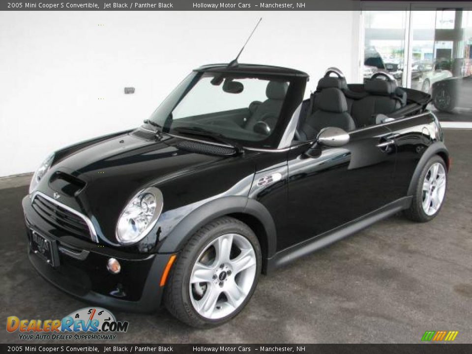 2005 Mini Cooper S Convertible Jet Black / Panther Black Photo #1