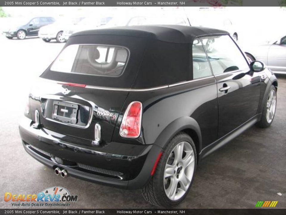 2005 Mini Cooper S Convertible Jet Black / Panther Black Photo #4