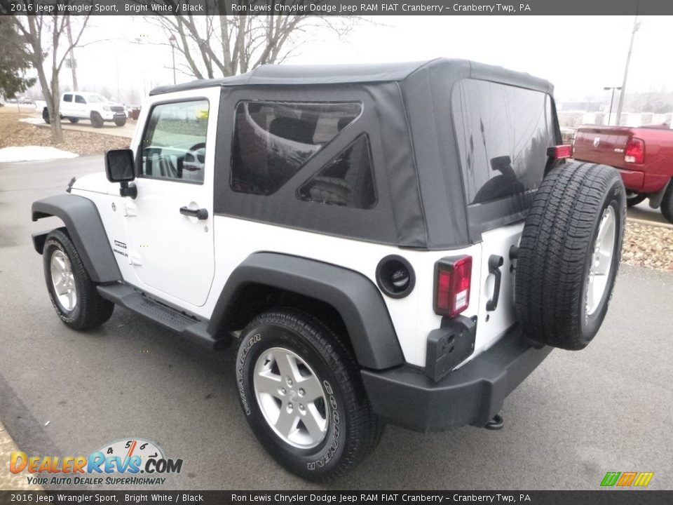 2016 Jeep Wrangler Sport Bright White / Black Photo #7