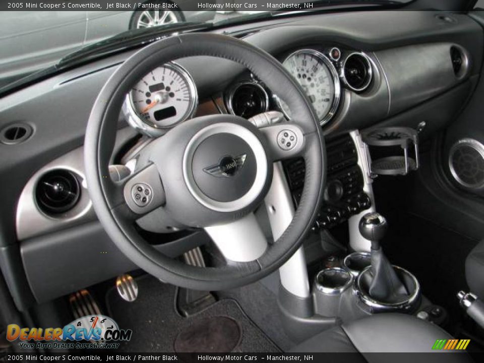 2005 Mini Cooper S Convertible Jet Black / Panther Black Photo #9