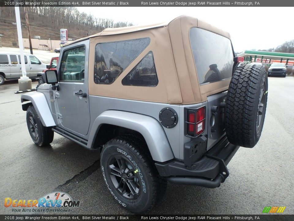 2018 Jeep Wrangler Freedom Edition 4x4 Billet Silver Metallic / Black Photo #3