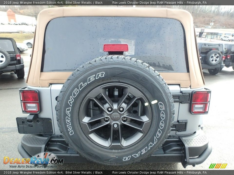 2018 Jeep Wrangler Freedom Edition 4x4 Billet Silver Metallic / Black Photo #4