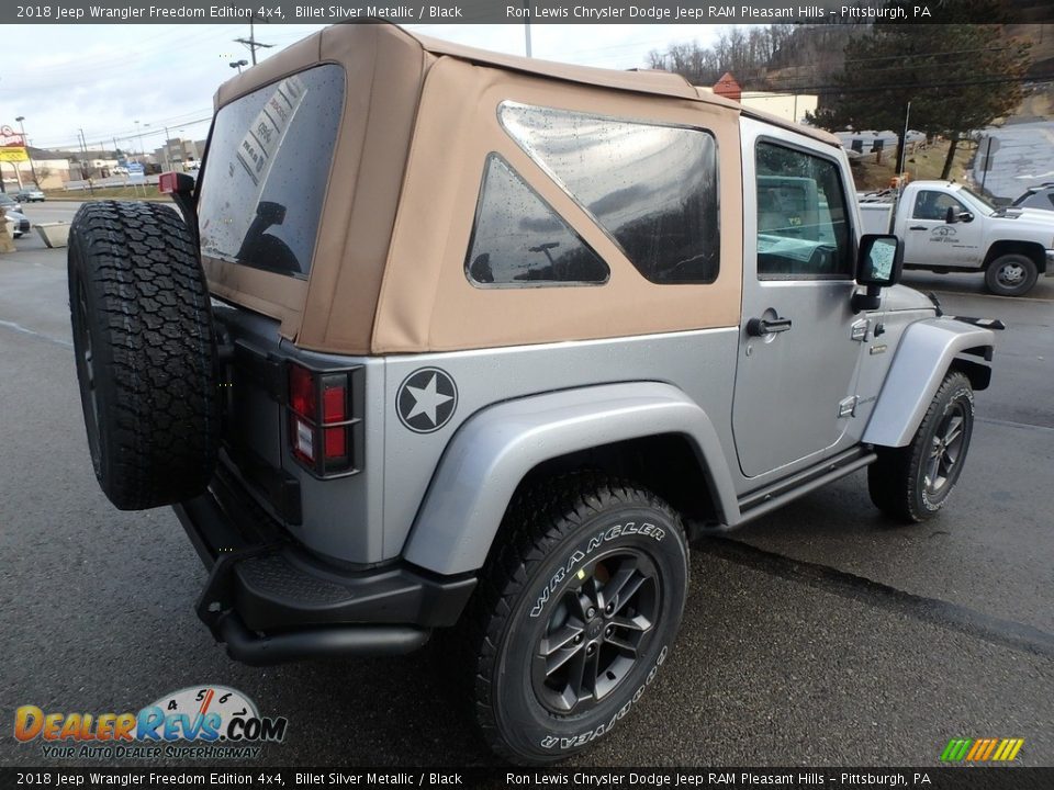 2018 Jeep Wrangler Freedom Edition 4x4 Billet Silver Metallic / Black Photo #6
