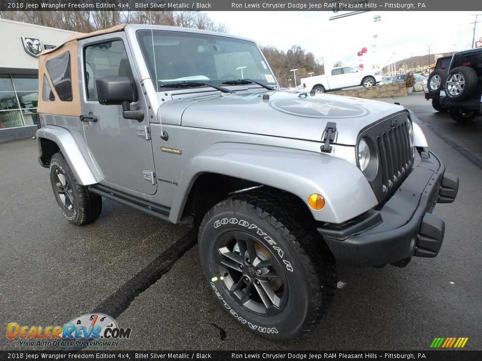 2018 Jeep Wrangler Freedom Edition 4x4 Billet Silver Metallic / Black Photo #8