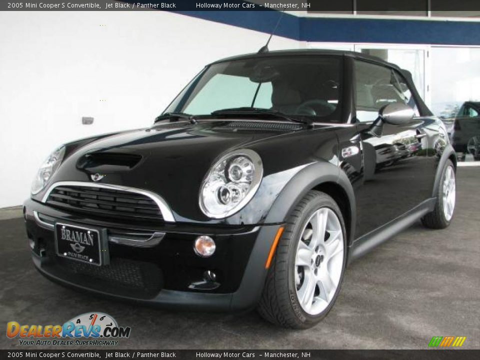 2005 Mini Cooper S Convertible Jet Black / Panther Black Photo #11