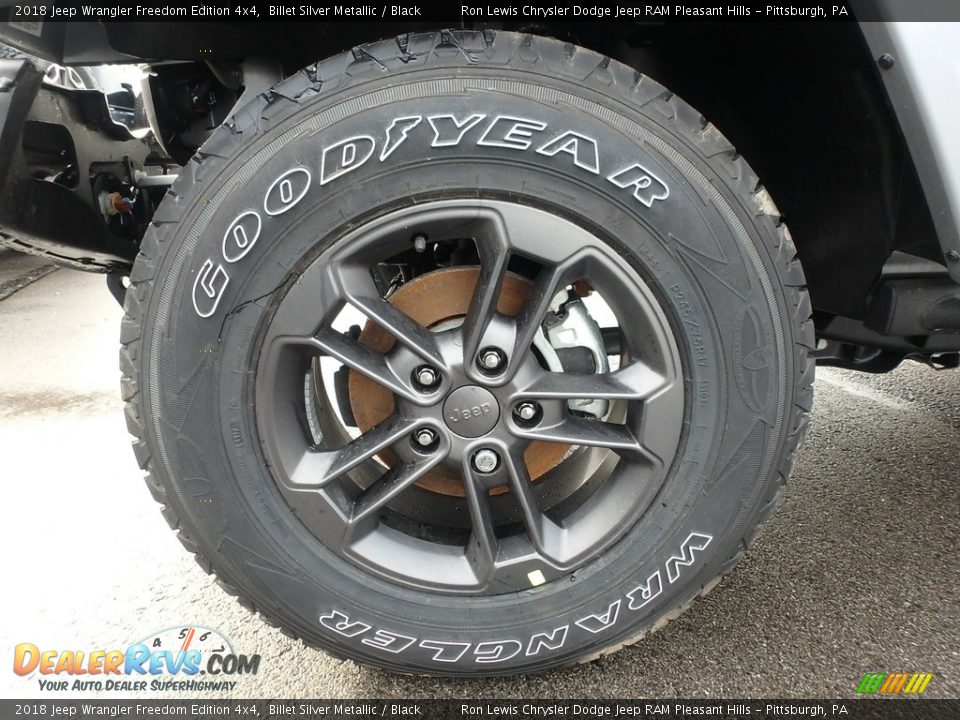 2018 Jeep Wrangler Freedom Edition 4x4 Billet Silver Metallic / Black Photo #10